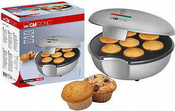 Апарат для випікання мафінів, кексниця Clatronic MM 3496 (900 Вт, 7 кексів, Германій)