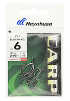 Крючок Hayabusa P-1 Black Nickel №6 банан