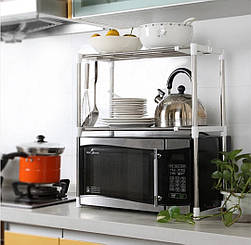 Телескопічна полка стелаж для мікрохвильовки Multi-Function Telescopic Framework HB-33 Nt