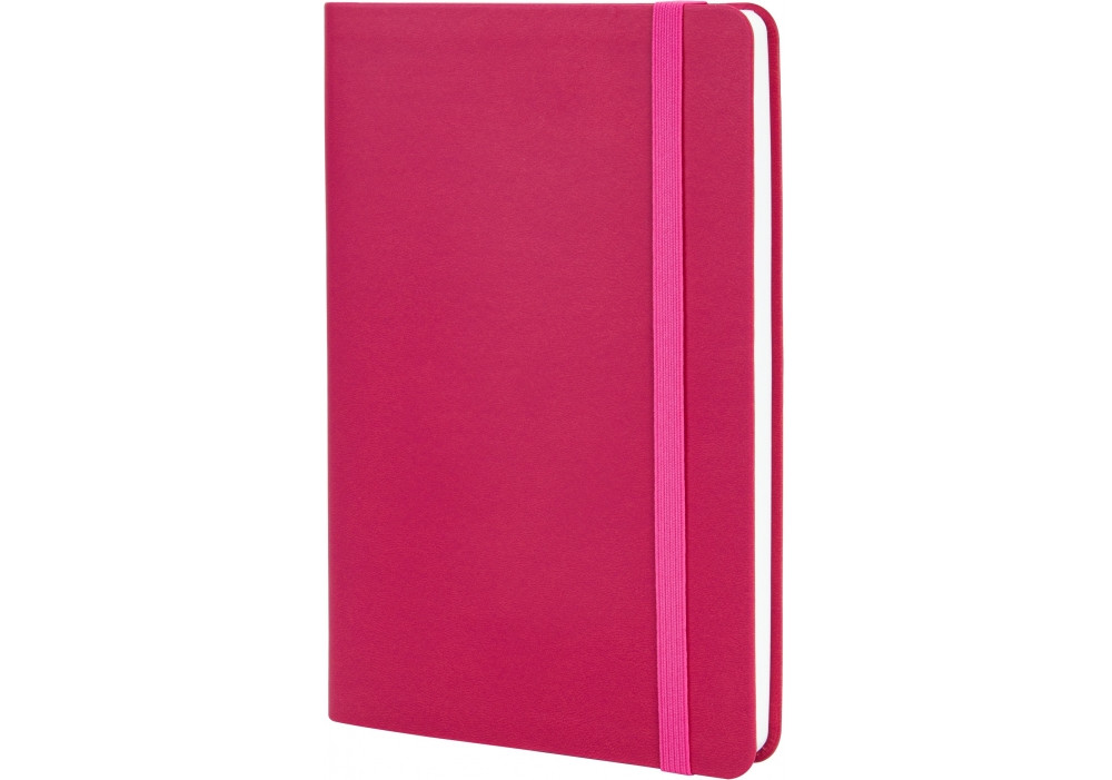 Діловий нотатник Optima Vivella, А5, м'яка рожева обкладинка, O27104-09 з гумкою
