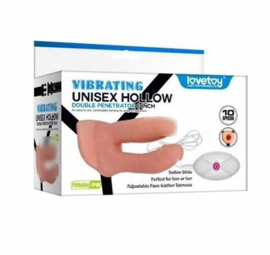 Вібратор Unisex Hollow Strap On | Puls69, фото 1