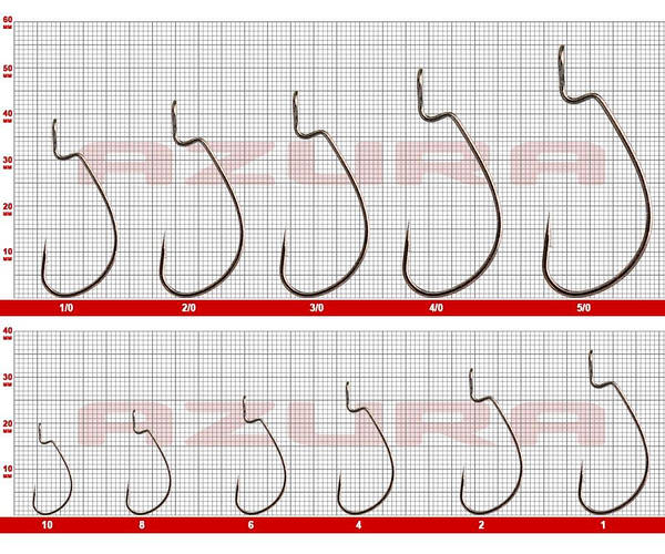 Крючки Azura Kenshin Offset Hook №3/0 - купить в интернет магазине