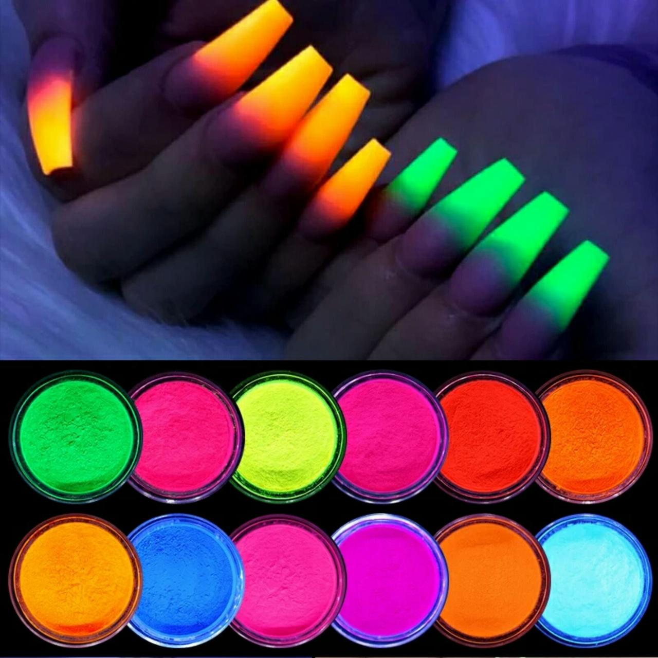 Набір пігментів для нігтів 12 кольорів
