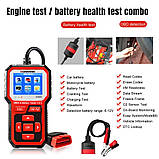 АВТОСКАНЕР і АНАЛІЗАТОР АКБ KONNWEI KW681 тестер батареї і автомобільна діагностика OBDII 2 в 1, фото 4