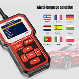 АВТОСКАНЕР і АНАЛІЗАТОР АКБ KONNWEI KW681 тестер батареї і автомобільна діагностика OBDII 2 в 1, фото 2
