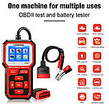 АВТОСКАНЕР і АНАЛІЗАТОР АКБ KONNWEI KW681 тестер батареї і автомобільна діагностика OBDII 2 в 1, фото 5