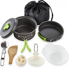Набір посуду MalloMe Camping Cookware Mess Kit Gear для кемпінгу