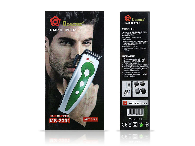 Машинка для стрижки волосся Domotec MS-3301 24шт 9805