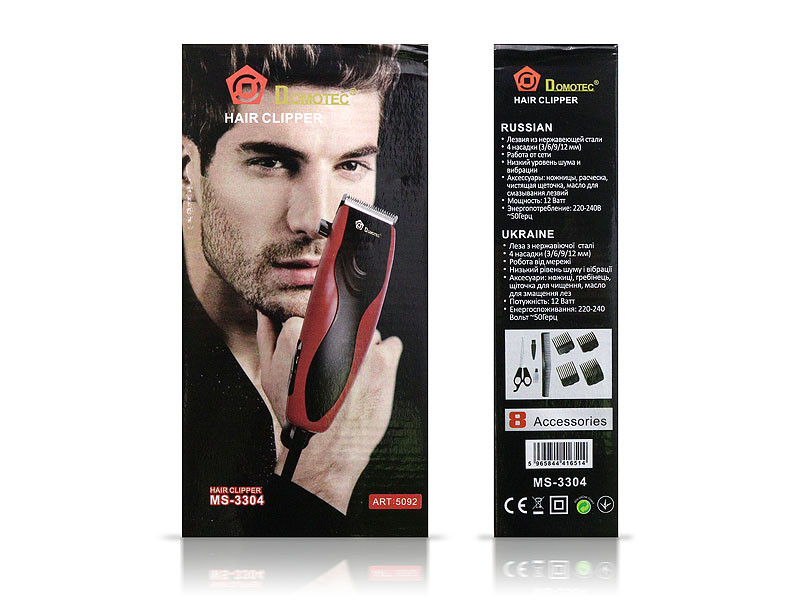 Машинка для стрижки волосся Domotec MS-3304 24шт 9808