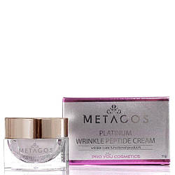 Крем для обличчя від зморшок з платиною і пептидами Metacos Platinum Wrinkle Peptide Cream, 11 г PRO YOU Profession