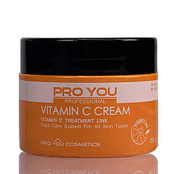 Крем на основі аскорбінової кислоти з антиоксидантом дією Vitamin C Cream, 60 гр Pro You Professional