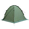 Намет двомісний Tramp ROCK 2 (V2) зелений експедиційний з зовнішніми дугами, фото 3