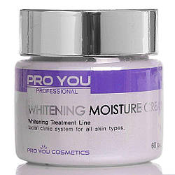 Зволожуючий крем для обличчя з відбілюючим ефектом Whitening Moisture Cream, 60 гр Pro You Professional