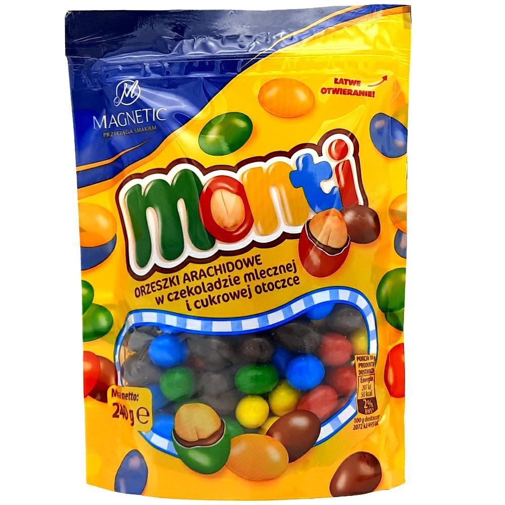 Арахіс у молочному шоколаді Monti 240 грм.
