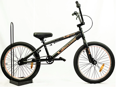 Велосипед трюковий BMX Crossride Freestyle Hi-ten чорно-помаранчевий