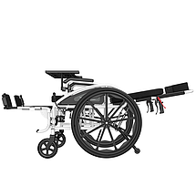 Ручна складана коляска для інвалідів з туалетом MIRID S119. Багатофункціональне інвалідне крісло., фото 2