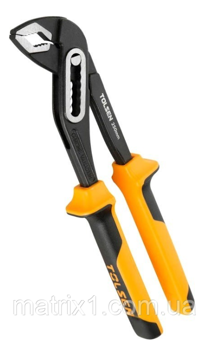 Кліщі переставні 250 мм, хром-ванадій, двокомпонентні рукоятки ПРОФІ TOLSEN, фото 1