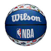 Мяч баскетбольный Wilson NBA All Team Outdoor размер 7 резиновый (WTB1301XBNBA)