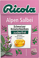 Конфеты, Альпийский Шалфей, без сахара, в карманной коробке, 50 г. (Германия)