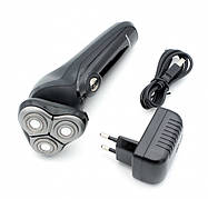 Електрична чоловіча електробритва для бороди ProMozer 1153 роторна акумуляторна електро бритва для чоловіків