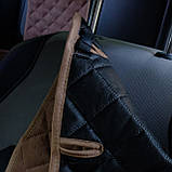 Накидки на сидіння з Алькантари PREMIUM Коричнивые - повний комплект ОРИГІНАЛ ПОЛЬЩА, фото 8