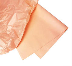 Папір тишью в асортименті - колір Персиковий (уп.10 шт.) Польща