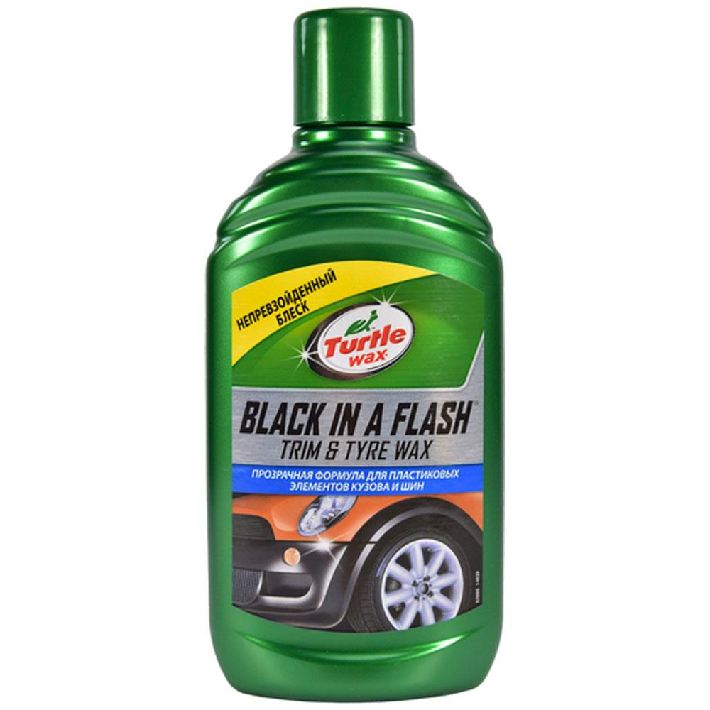 Чорна блискавка поліроль для пластику та гуми Turtle Wax Black in a Flash 300 мл