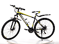 Гірський велосипед HAMMER-26 Чорно-жовтий Японія Shimano Колеса 26 дюймів Рама 17, фото 3