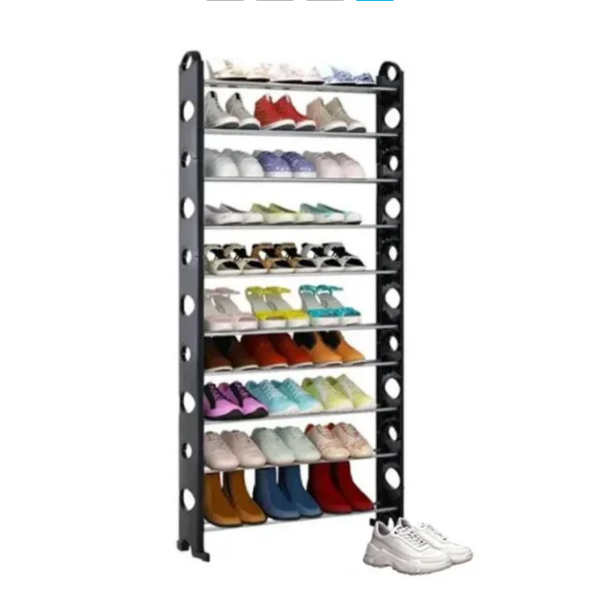 Полиця-органайзер для взуття Shoe rack 10 полиць на 30 пар