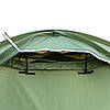 Намет тримісний Tramp ROCK 3 (V2) зелений експедиційний з зовнішніми дугами, фото 5