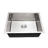 Кухонна мийка Platinum Handmade 5843 HD-D002 під стільницю 3.0/0.8, фото 7