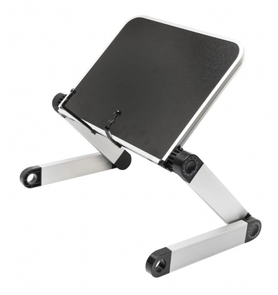 Столик для ноутбука регульований з поворотними ніжками і змінним кутом поверхні Laptop Table Tech Buddy, фото 2