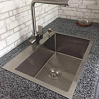 Кухонна мийка Platinum HANDMADE 6045 HD-D001 сталь 3.0/1.5