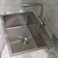 Кухонна мийка Platinum Handmade 7050 круглий сифон 3.0/0.8