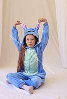 Кигуруми для девочек Пижама Кигурумы на девочку детская Стич синий Kigurumi (2009/1014)