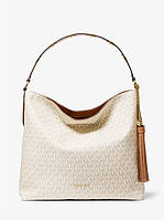 Сумка Michael Kors Brooklyn Large Logo Shoulder Bag Vanilla/Acorn (30T0GBNL3B)