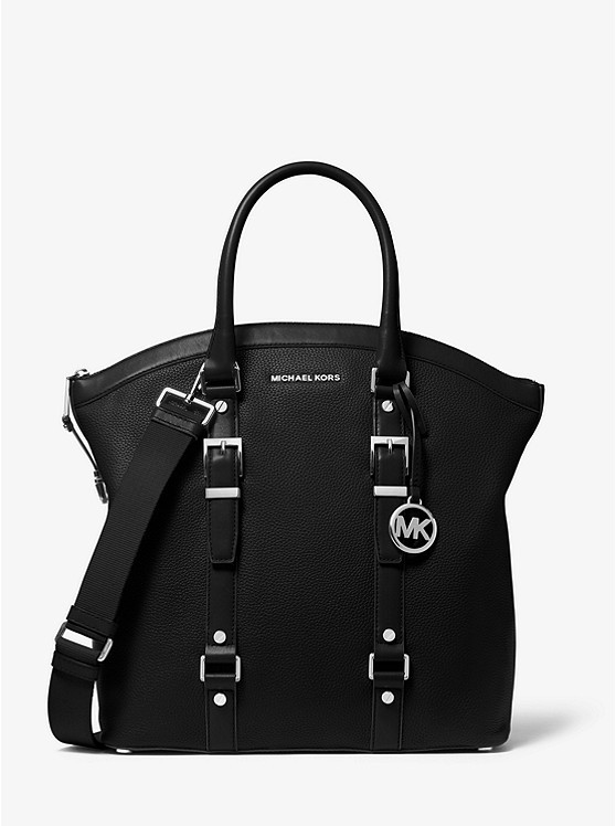 Сумка Michael Kors Bedford Legacy Large Pebbled Leather Dome Tote Bag Black (30F9S06T7L)