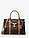 Сумка Michael Kors Nouveau Hamilton Large Logo and Leather Satchel Brn/Acorn (30F9G0HS3B), фото 2