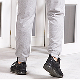 Чоловічі штани ADIDAS спортивні, Брюки Адідас трикотажні на манжетах сірі з кишенями літні \ зимові, фото 3