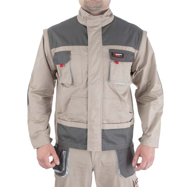 Куртка робоча 2 в 1, 100 % бавовна, щільність 180 г/м2, XXXL INTERTOOL SP-3036, фото 1