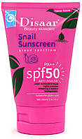 Солнцезащитный крем для лица и тела Disaar Snail Sunscreen broad spectrum SPF 50 PA++ Anti UVA & UVB