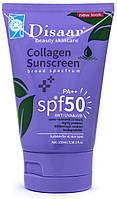 Солнцезащитный крем для лица и тела Disaar Collagen Sunscreen broad spectrum SPF 50 PA++ Anti UVA & UVB