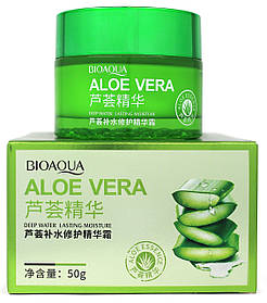 Зволожуючий крем для обличчя з алое-віра BIOAQUA ALOE VERA, 50 г.