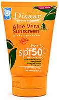 Солнцезащитный крем для лица и тела Disaar Aloe Vera Sunscreen broad spectrum SPF 50 PA++ Anti UVA & UVB