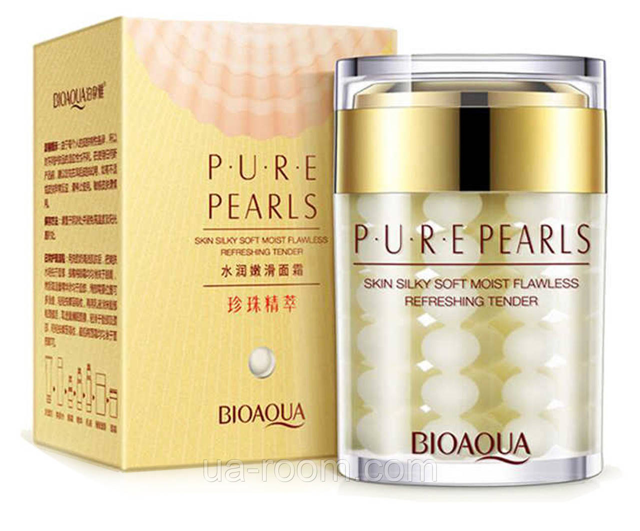 Інноваційний зволожувальний крем для обличчя BIOAQUA Pure Pearls Cream, 60 г.