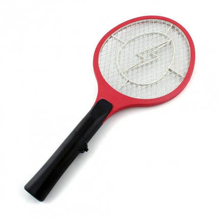 Мухобійка-ракеткаRechargeable Mosquito-hitting Swatter - Безпечна електрична мухобойка на батарейках, фото 1