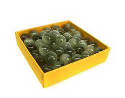 Намистини натуральні Котяче око сірий