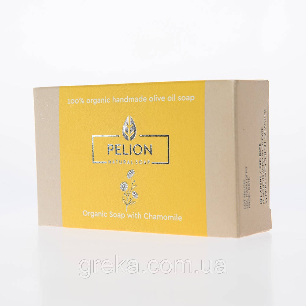 Мило органічне з оливкової олії з ромашкою, фото 1