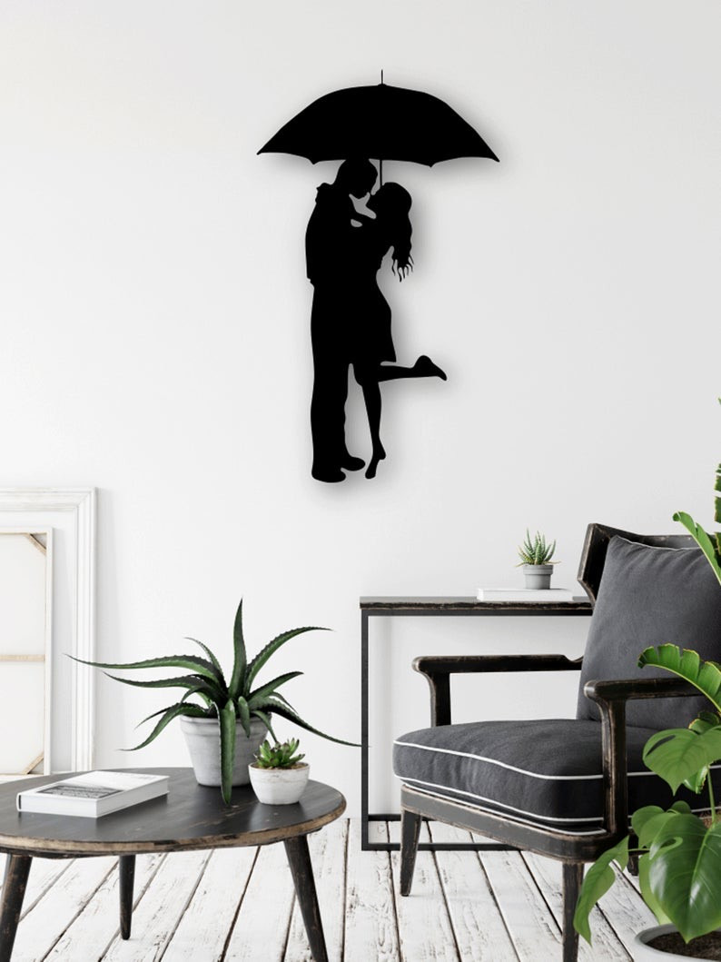 Декоративне панно Закохані під парасолькою