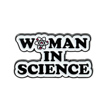 "Жінка у науці Woman in science" значок (пін) металевий